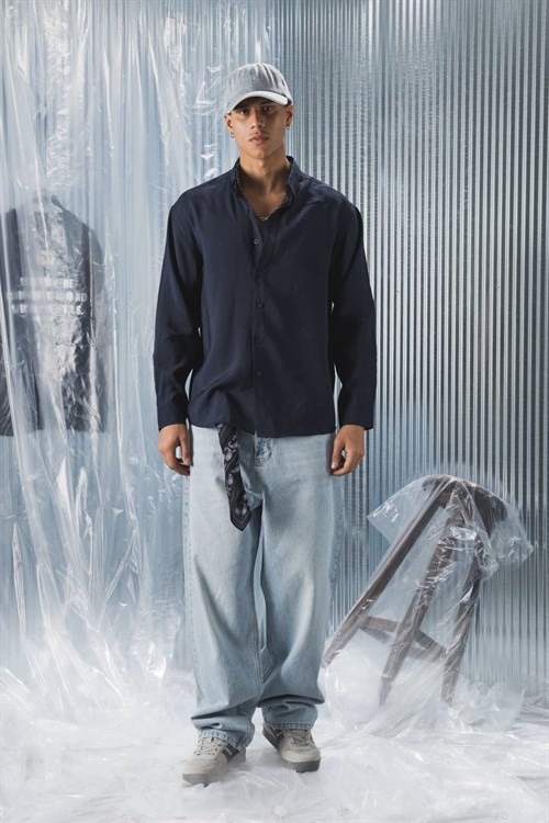 Wholesale Mens Navy Shirt