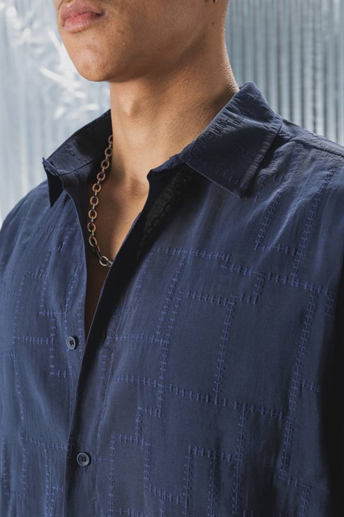 Wholesale Mens Navy Shirt