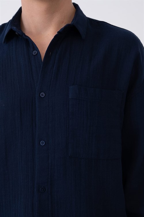 Wholesale Mens Navy Shirt