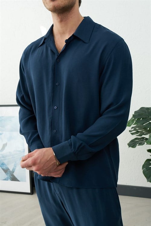Wholesale Mens Navy Shirt