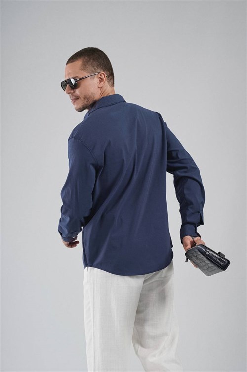 Wholesale Mens Navy Shirt