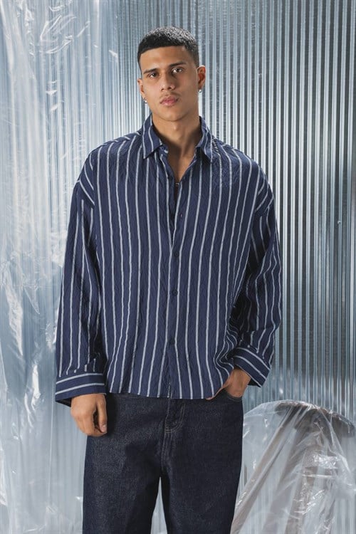 Wholesale Mens Navy Shirt