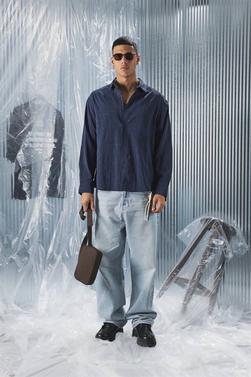 Wholesale Mens Navy Shirt