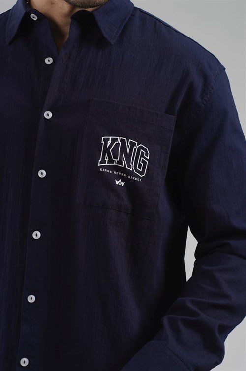 Wholesale Mens Navy Shirt