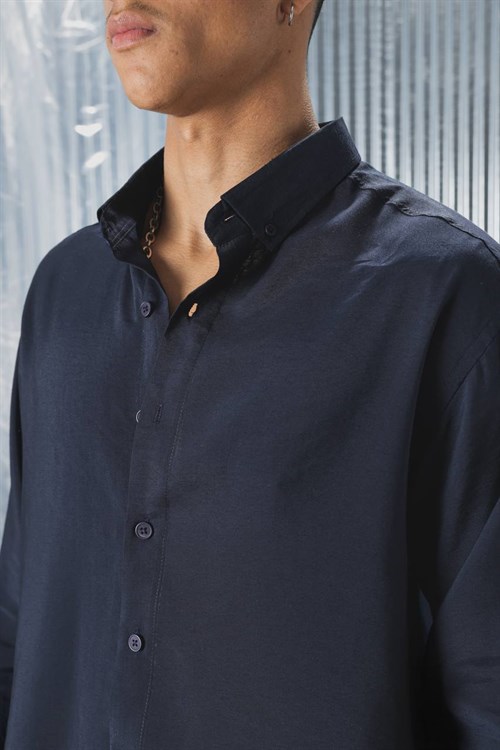Wholesale Mens Navy Shirt
