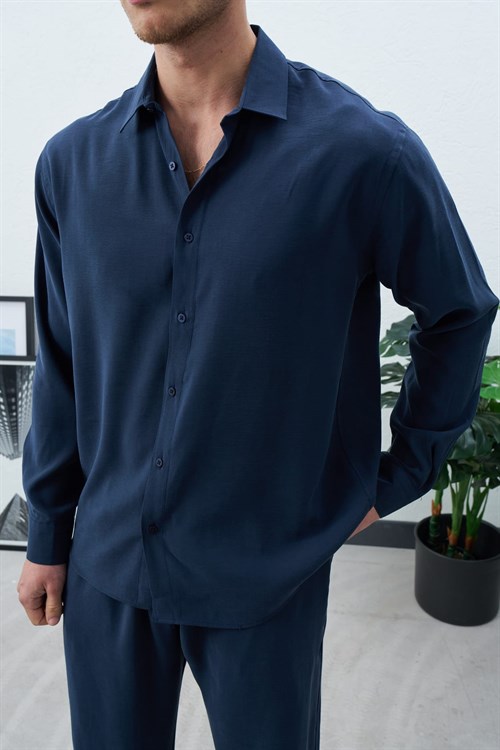 Wholesale Mens Navy Shirt