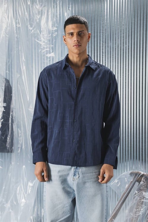 Wholesale Mens Navy Shirt