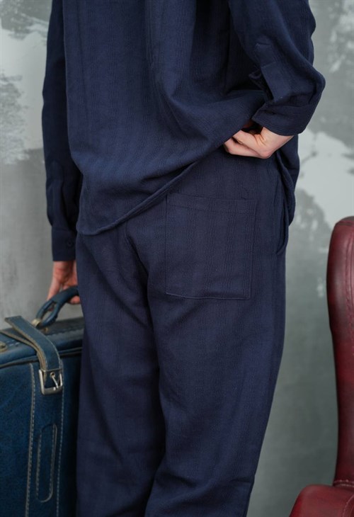 Wholesale Mens Navy Shirt And Pants Set