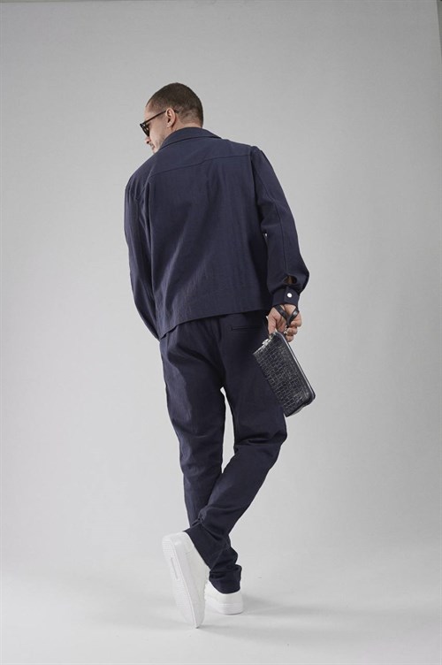Wholesale Mens Navy Shirt and Pants Set