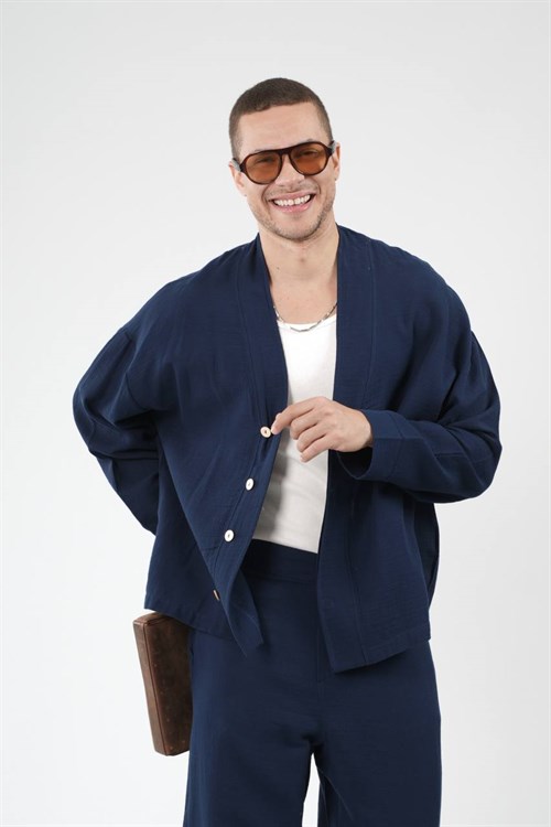 Wholesale Mens Navy Shirt and Pants Set
