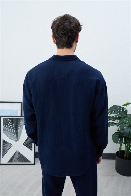 Wholesale Mens Navy Shirt