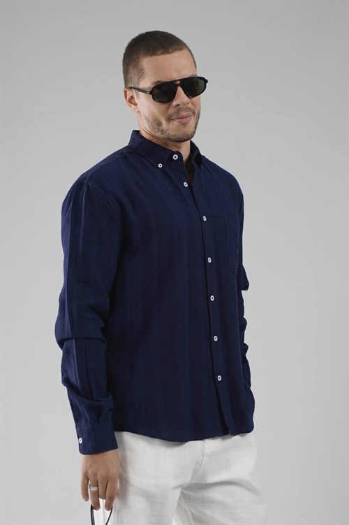 Wholesale Mens Navy Shirt
