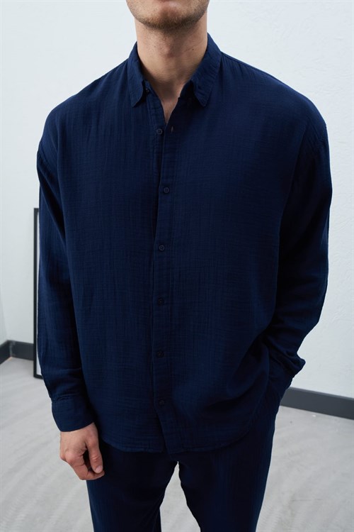 Wholesale Mens Navy Shirt