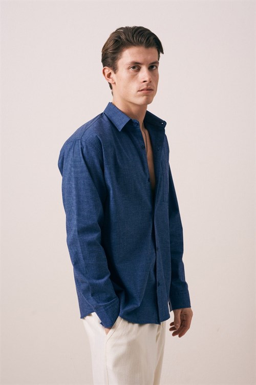 Wholesale Mens Navy Shirt