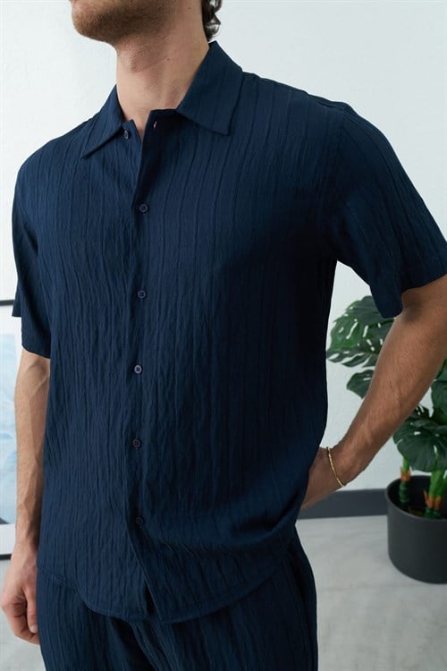 Wholesale Mens Navy Shirt