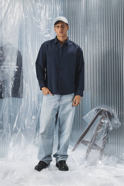 Wholesale Mens Navy Shirt