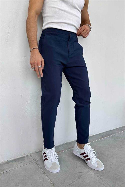 Wholesale Mens Navy Slim Fit Pants