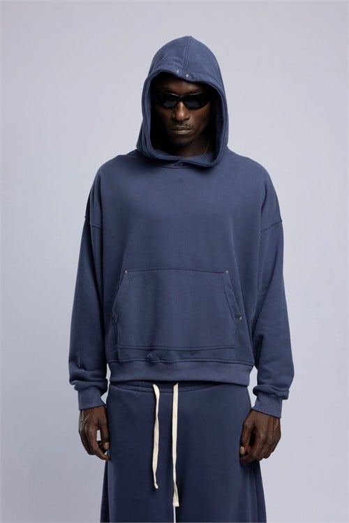 Wholesale Men's Navy Sweatshirt  1503FW27-MRT-4646