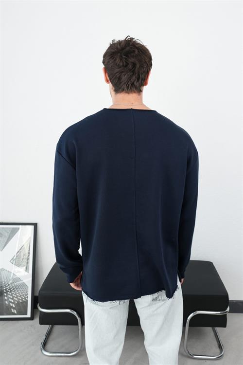 Wholesale Mens Navy Sweatshirt