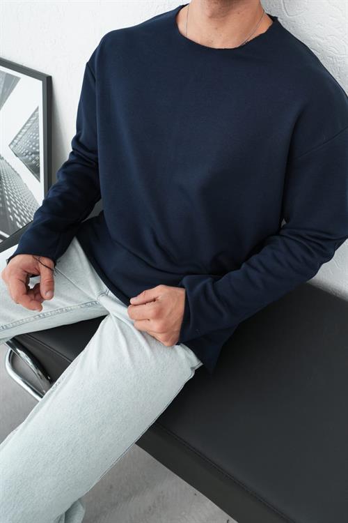 Wholesale Mens Navy Sweatshirt