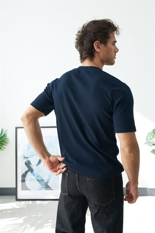 Wholesale Mens Navy T-Shirt