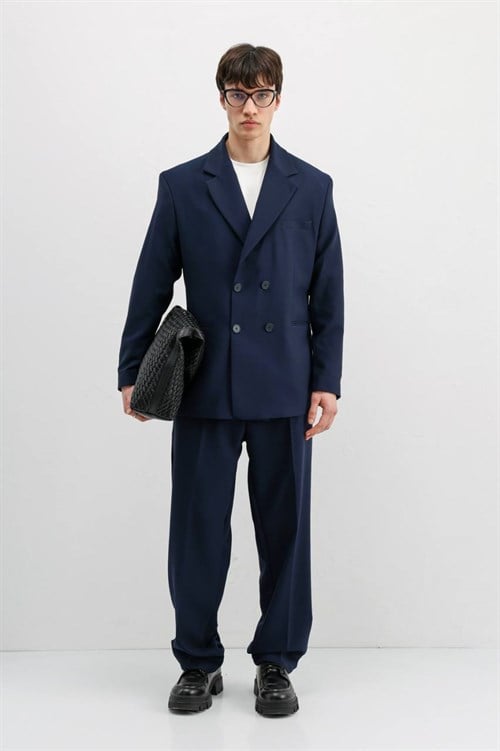Wholesale Mens Navy Two-Piece Suit
