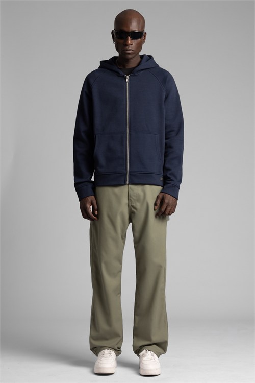 Wholesale Mens Navy Zip Sweatshirt 