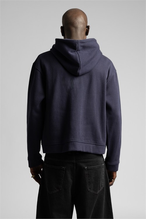 Wholesale Mens Navy Zip Sweatshirt 