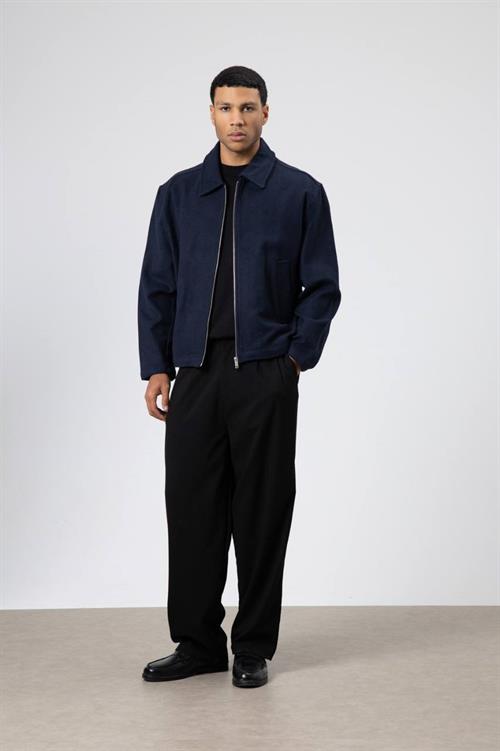 Wholesale Mens Navy Zip-Up Jacket 