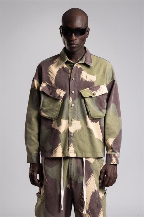 Wholesale Mens Olive Camouflage Jacket