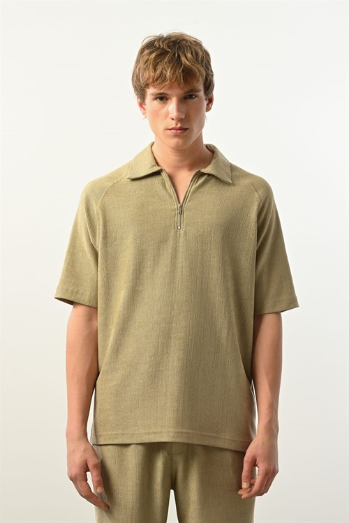 Wholesale Mens Olive Polo T-Shirt