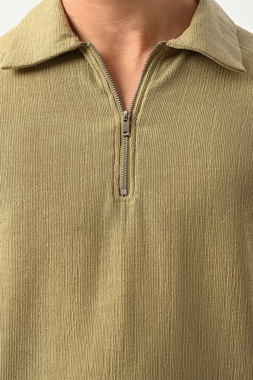 Wholesale Mens Olive Polo T-Shirt