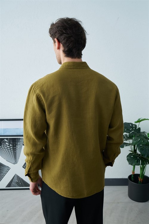 Wholesale Mens Olive Shirt