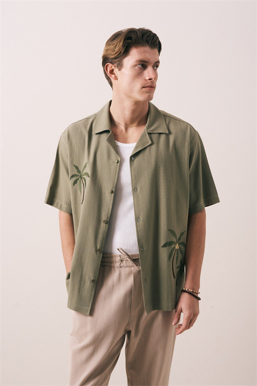 Wholesale Mens Olive Shirt