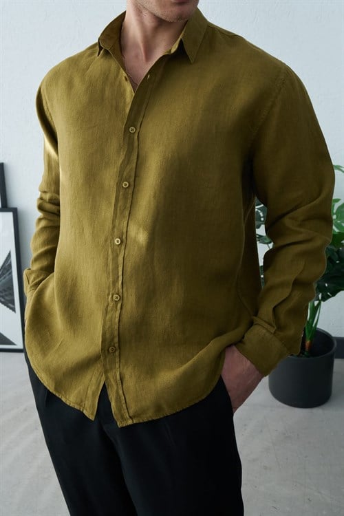 Wholesale Mens Olive Shirt