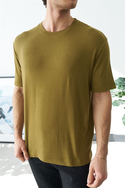 Wholesale Mens Olive T-Shirt