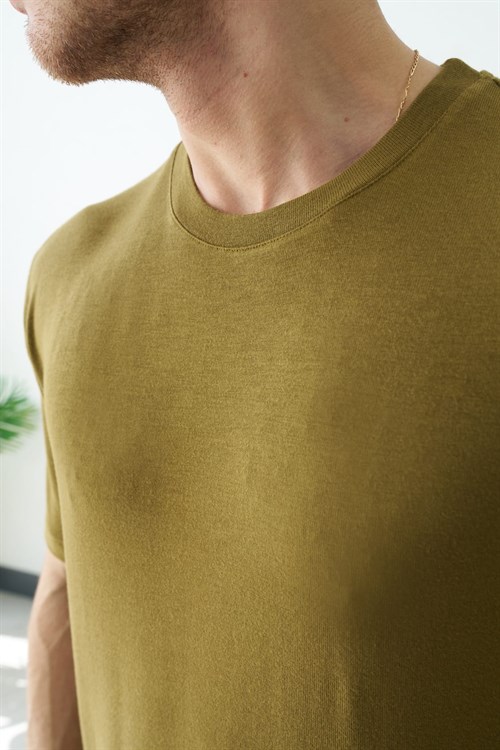 Wholesale Mens Olive T-Shirt
