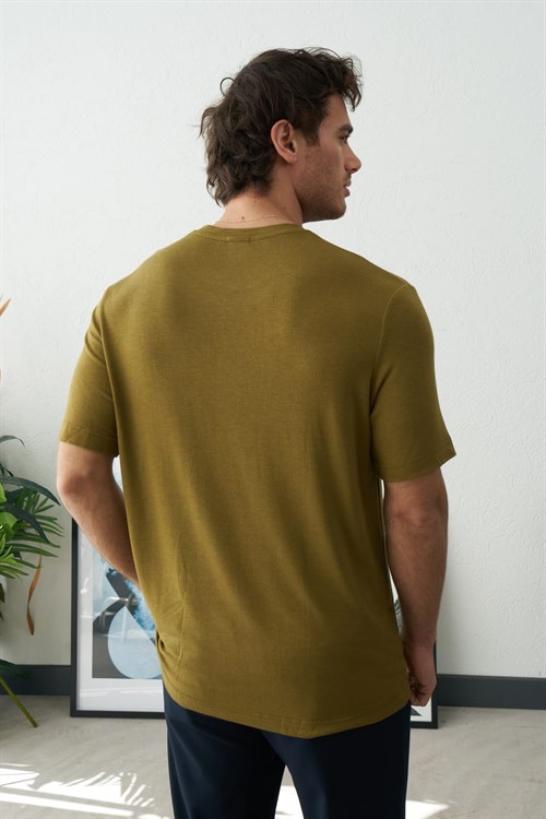 Wholesale Mens Olive T-Shirt