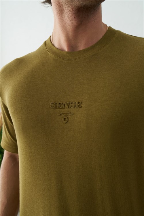 Wholesale Mens Olive T-Shirt