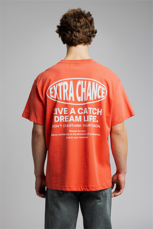 Wholesale Mens Orange Basic T-shirt