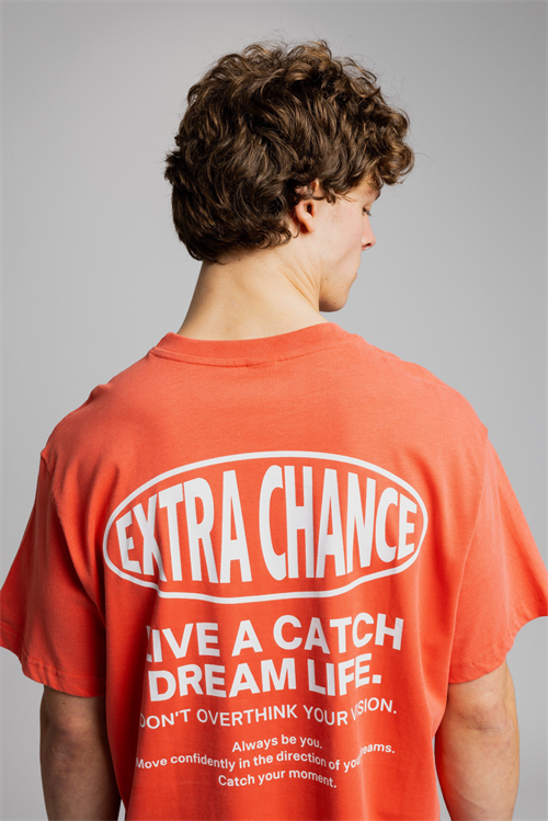 Wholesale Mens Orange Basic T-shirt