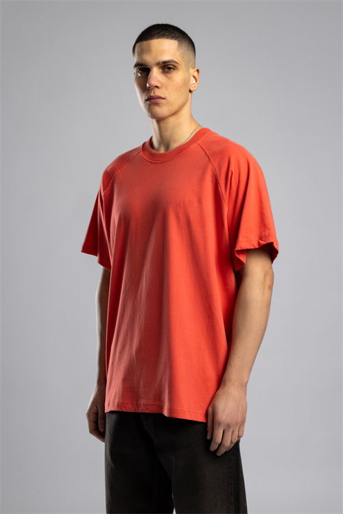 Wholesale Mens Orange Basic T-shirt
