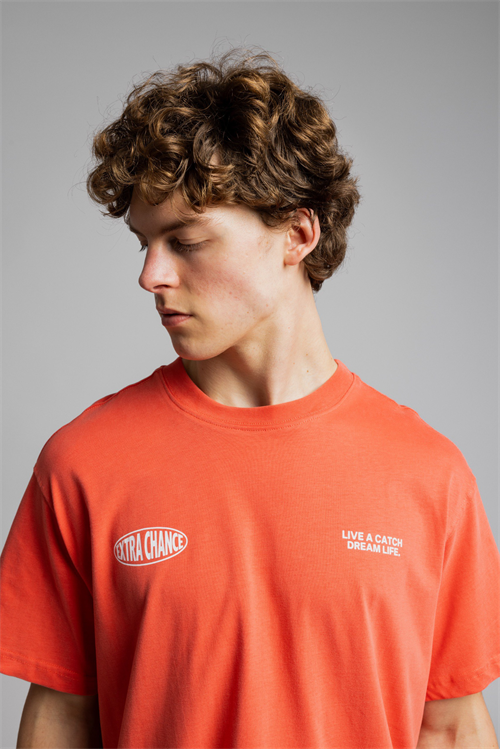 Wholesale Mens Orange Basic T-shirt