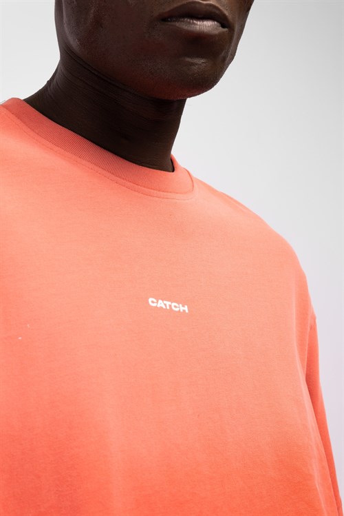 Wholesale Mens Orange Printed T-shirt