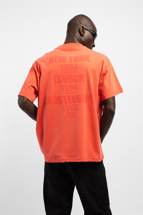 Wholesale Mens Orange T-shirt