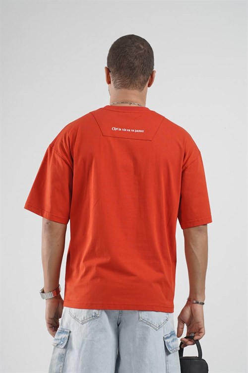 Wholesale Mens Orange T-Shirt