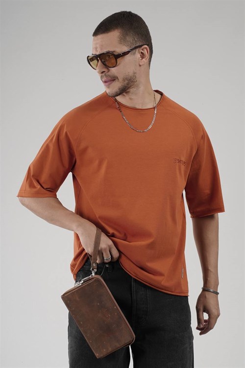 Wholesale Mens Orange T-Shirt