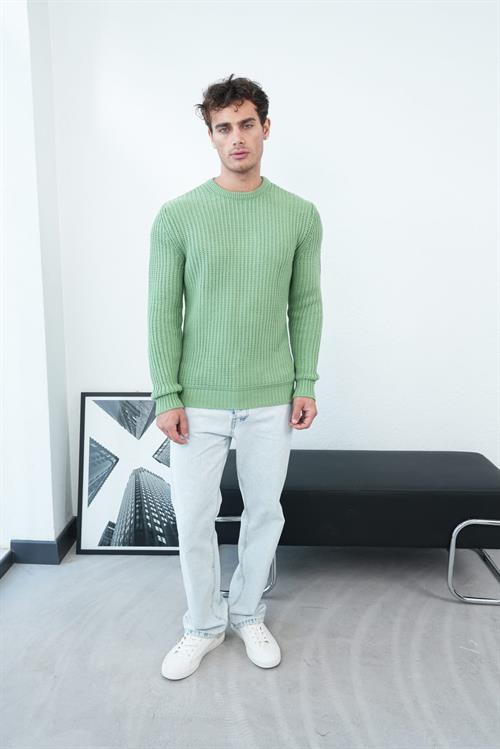 Wholesale Mens Pastel Mint Knit Sweater