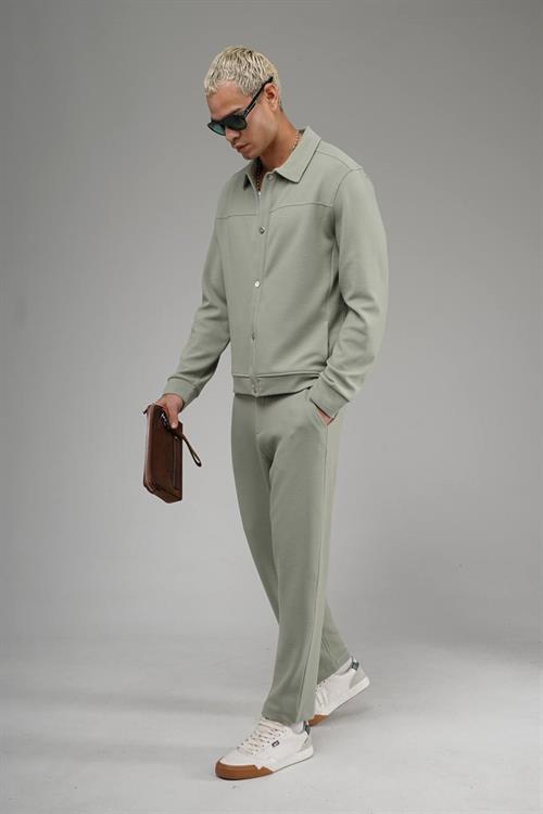 Wholesale Mens Pastel Mint Oversize Tracksuit