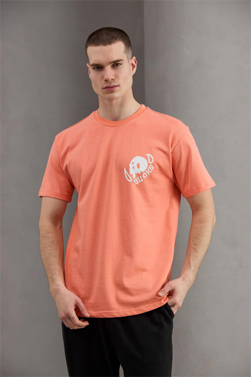 Wholesale Mens Peach T-Shirt